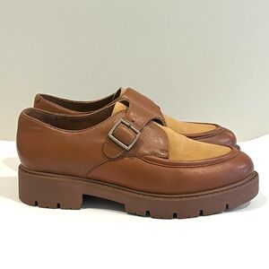 Seychelles Catch Me Leather Suede Women’s Loafers Size 6